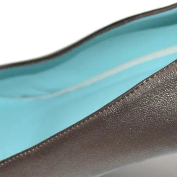 Thierry Rabotin Neutral Taupe Plum Nappa Leather Minimalist Heels Pumps 36.5 6 - Picture 8 of 12